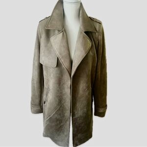 MAGASCHONI Sueded Tan Trench Coat